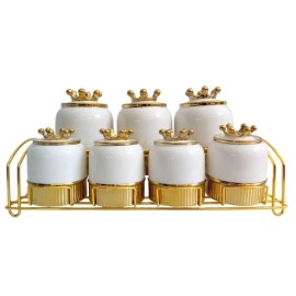 Ensemble de 7 pots à épices...